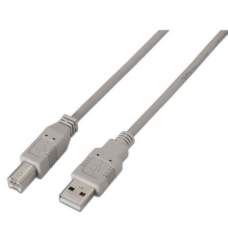 AISENS Cable USB 2.0 Impresora A/M - B/M 1,8m Beige A101-0002